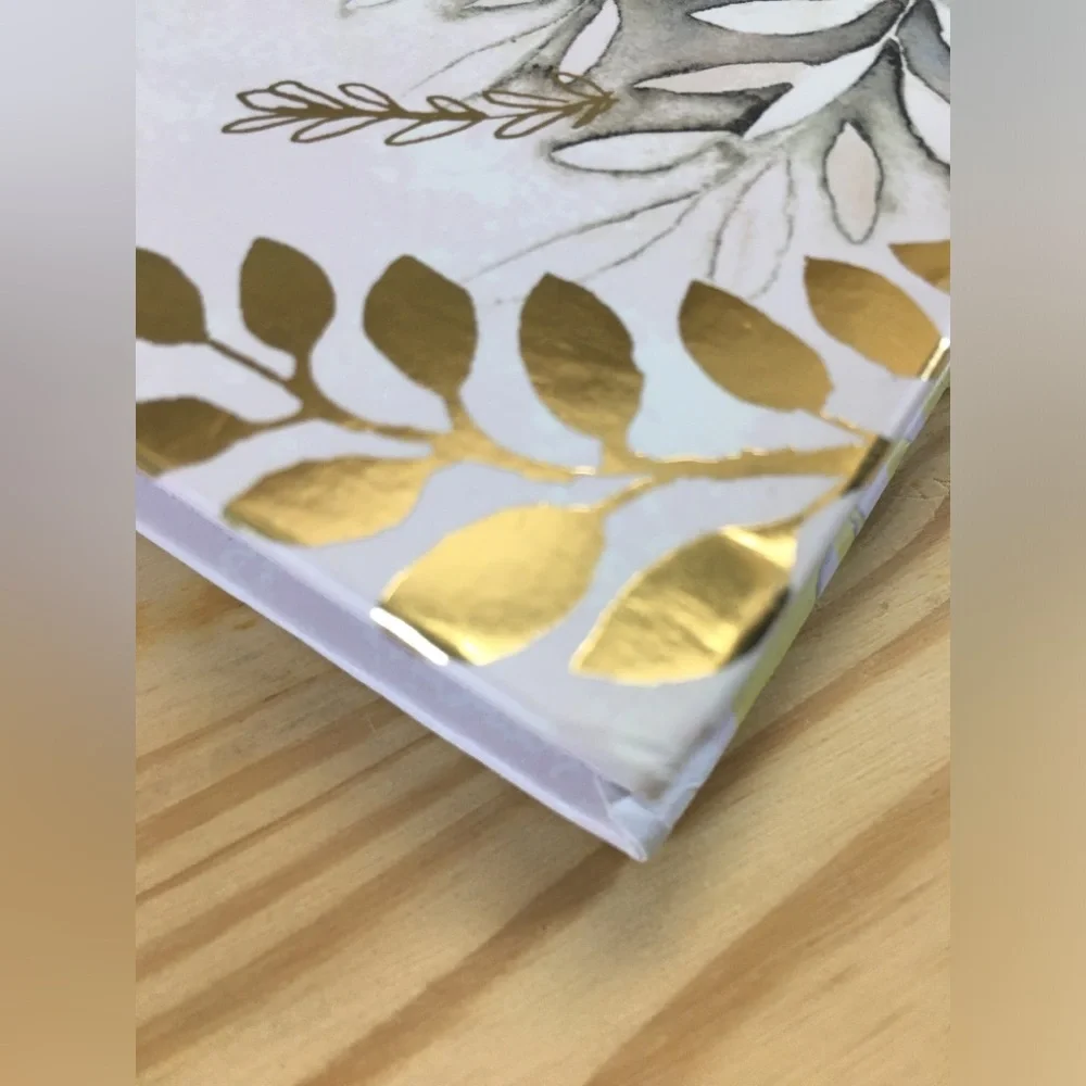 Pooch & Sweetheart Gold Foil Brooch Embellished Hardcover Journal, Gratitude